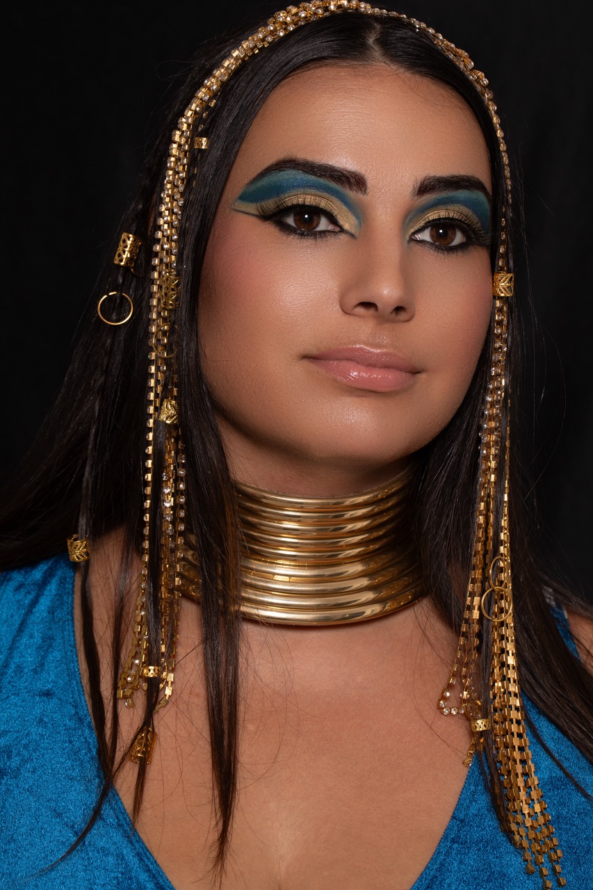 Maquillage artistique inspiré des techniques internationales réalisé par une élève ATMA