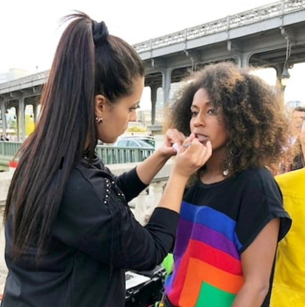 Maquillage réalisé par une ancienne élève de l'école ATMA