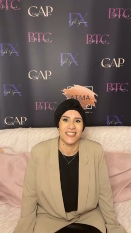 Participante de l’atelier ATMA avec sobeauty_foushi, face caméra